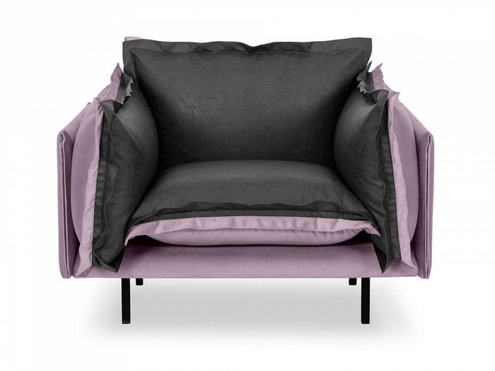 Кресло Barcelona лилово-серого цвета 