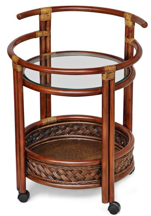 Сервировочный столик Andrea Pecan Washed коричневого цвета Сервировочный столик Andrea Pecan Washed коричневого цвета