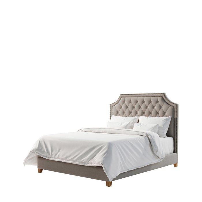 Кровать Montana Queen Size бежевого цвета 160х200