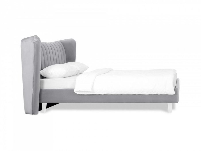 Кровать Queen Agata L 160х200 серого цвета - лучшие Кровати для спальни в INMYROOM