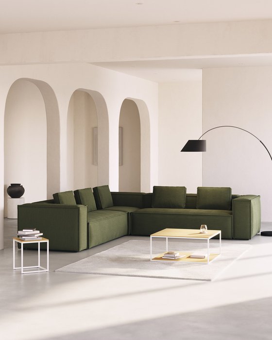 Угловой диван Blok 320 зеленого цвета - купить Угловые диваны по цене 603990.0