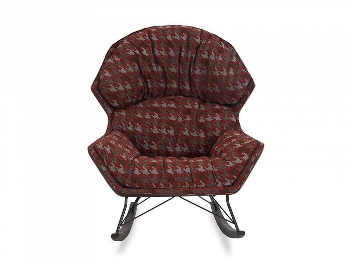 Кресло-качалка Oscar pump бордового цвета - купить Интерьерные кресла по цене 89000.0