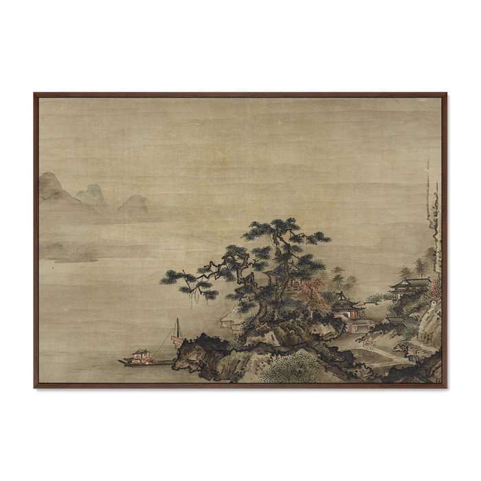 Репродукция картины Autumn Landscape in the Style of Sessh 18 век - купить Картины по цене 21999.0