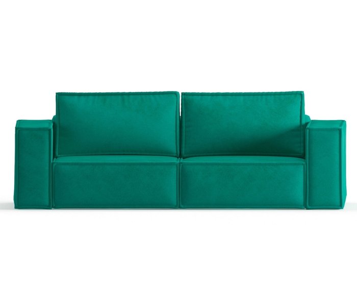 Диван-кровать из велюра Ли Рой бирюзового цвета - купить Прямые диваны по цене 41590.0