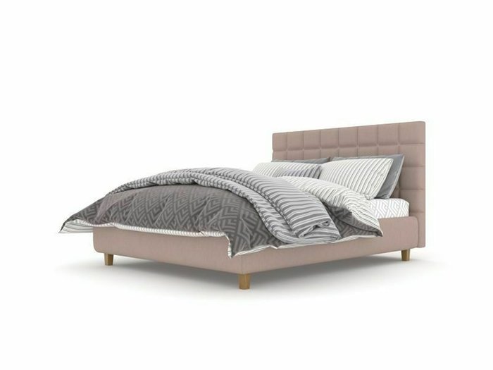 Кровать Гетеборг Box High 160х200 розового цвета с подъемным механизмом - купить Кровати для спальни по цене 47900.0
