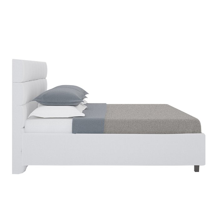 Кровать "Wales" Велюр Молочный 160х200 - лучшие Кровати для спальни в INMYROOM