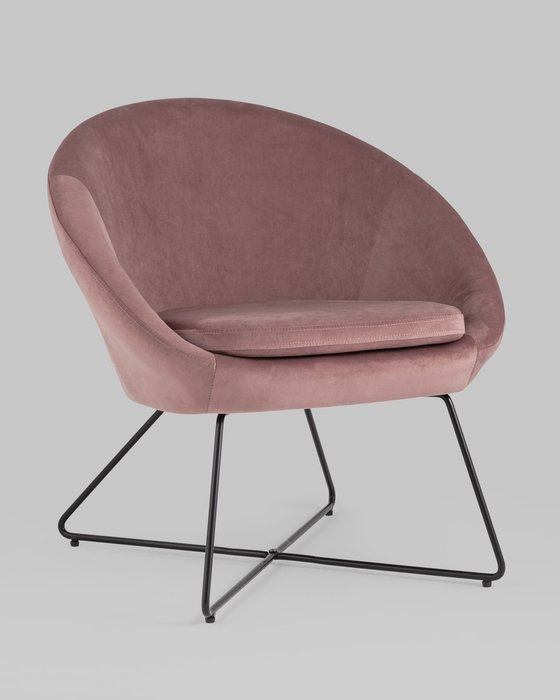 Кресло Колумбия пыльно-розового цвета - купить Интерьерные кресла по цене 13990.0