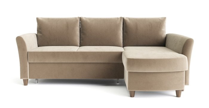 Угловой диван-кровать Катарина бежевого цвета