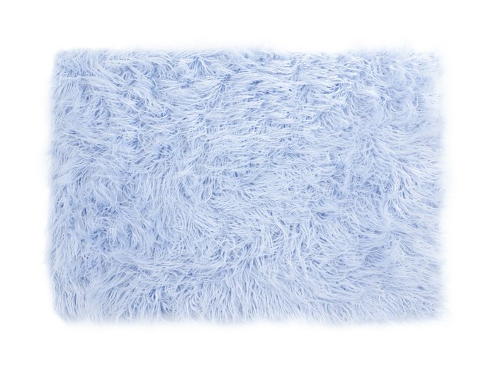 Коврик Furry голубого цвета 60х90