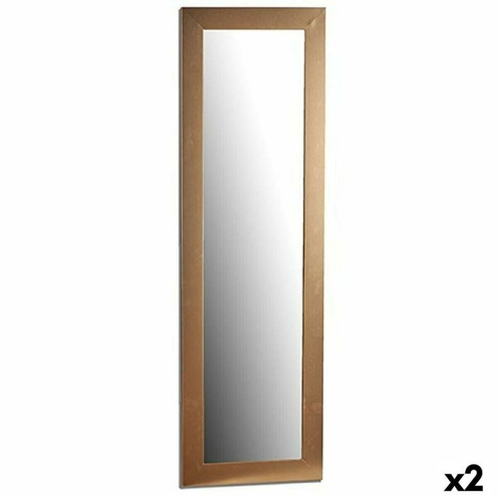 Настенное зеркало 8 Позолоченный 41 x 131 x 1,5  Прямоугольный (2 штук)