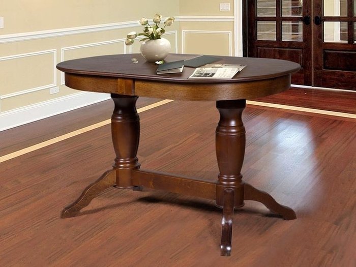 Стол раскладной Пан коричневого цвета - лучшие Обеденные столы в INMYROOM
