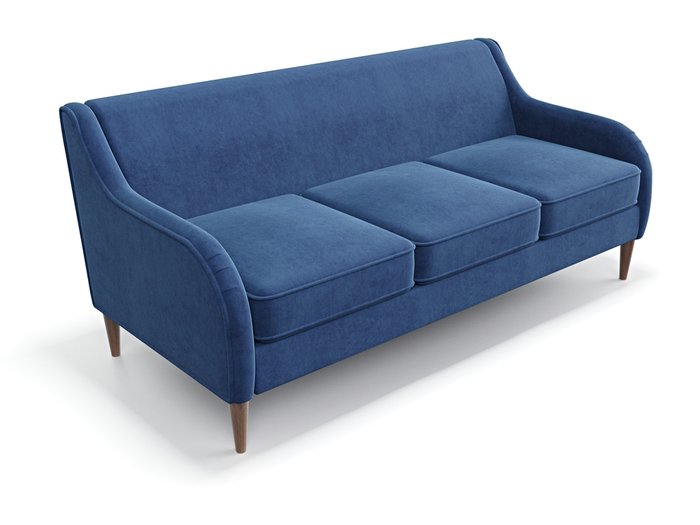 Диван Вектор темно-синего цвета - лучшие Прямые диваны в INMYROOM