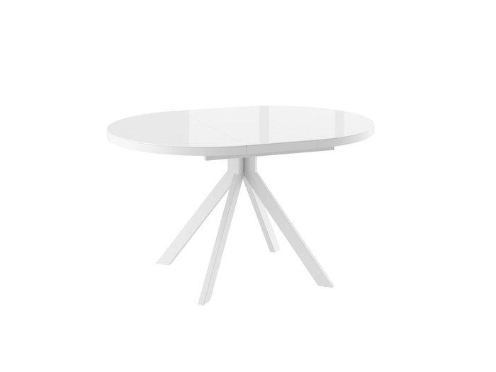 Раскладной обеденный стол Рондо белого цвета - купить Обеденные столы по цене 28990.0