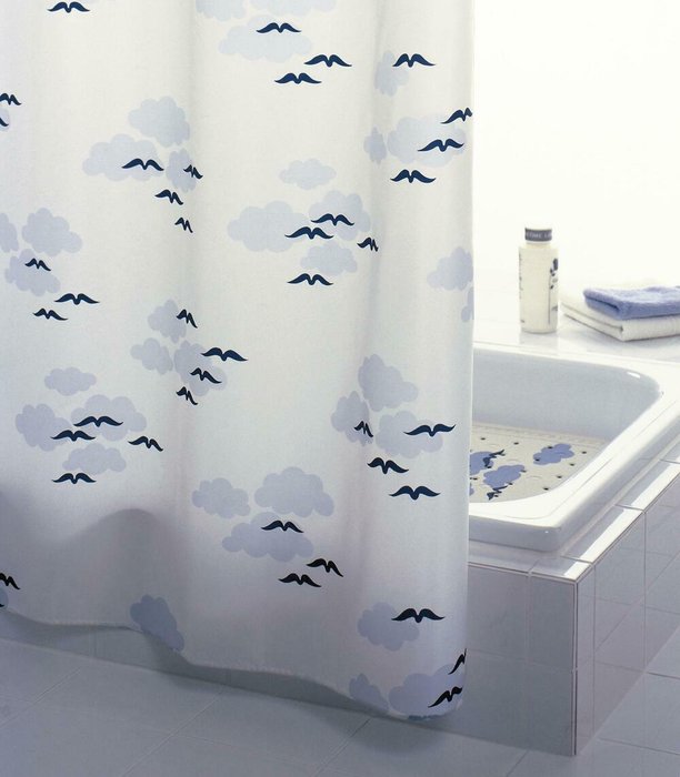 Штора для ванных комнат Helgoland синий/голубой - купить Шторки для душа по цене 4758.0