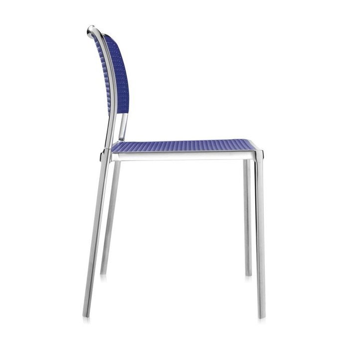Стул Audrey Shiny темно-синего цвета - лучшие Обеденные стулья в INMYROOM