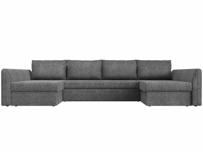 Угловой диван-кровать Гесен серого цвета - купить Угловые диваны по цене 71990.0