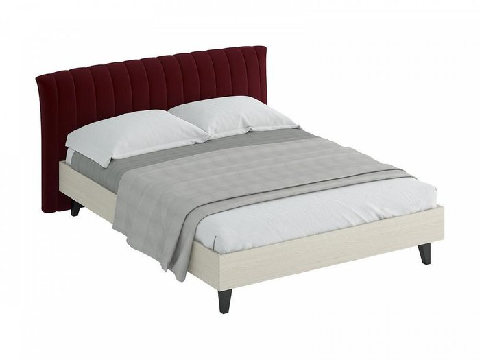 Кровать "Queen Anastasia" с бордовым изголовьем 160х200 см