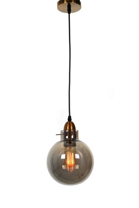 Подвесной светильник Calvi с темно-дымчатым плафоном