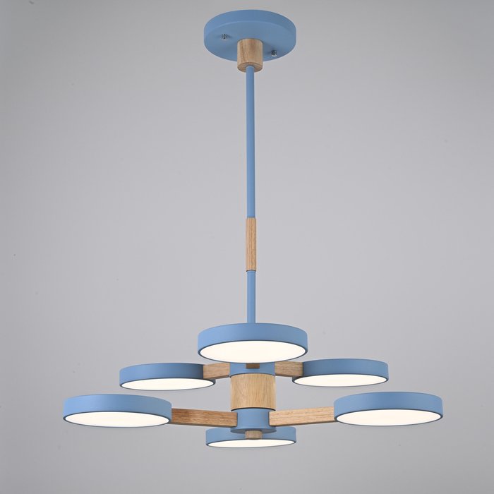 Подвесная люстра TURNA DBL L6 Blue - купить Подвесные люстры по цене 41180.0