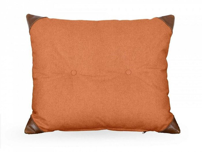 Подушка Chesterfield 60х60 оранжевого цвета