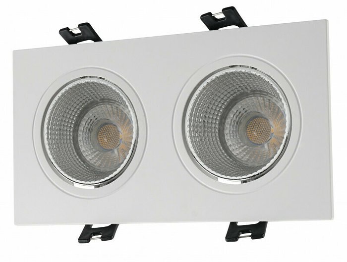 Встраиваемый светильник DK3020WC DK3072-WH+CH (пластик, цвет хром)