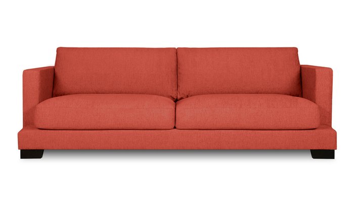 Диван-кровать Плимут красного цвета - купить Прямые диваны по цене 59300.0