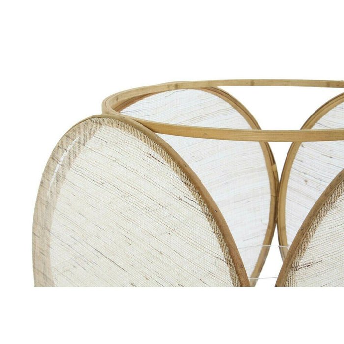 Фонарь DKD Home Decor Стеклянный Натуральный Коричневый Бамбук Восточный 42 x 42 x 55 cm - лучшие Подсвечники в INMYROOM
