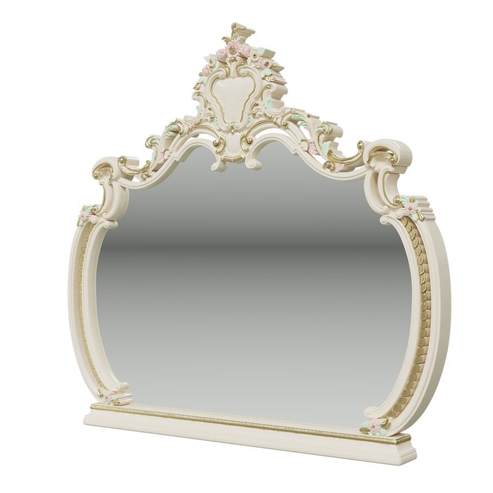 Настенное зеркало Шейх цвета слоновой кости - купить Настенные зеркала по цене 21357.0