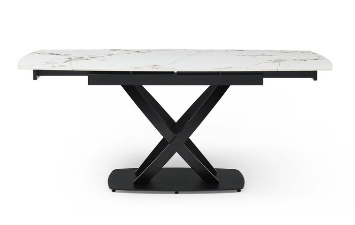Стол обеденный раскладной Lorenzo белого цвета - лучшие Обеденные столы в INMYROOM