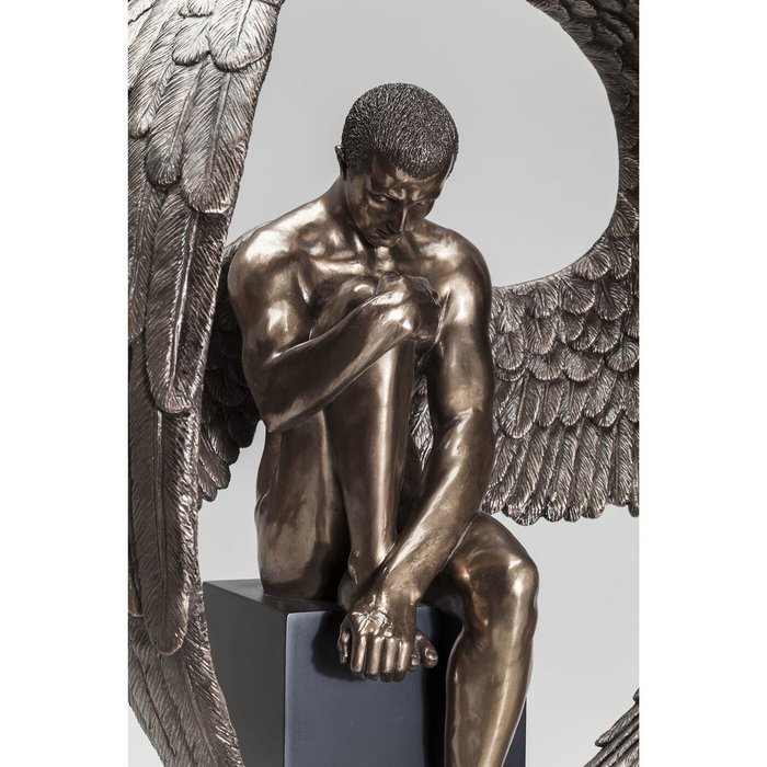 Фигура декоративная Nude Sad Angel бронзового цвета - лучшие Фигуры и статуэтки в INMYROOM