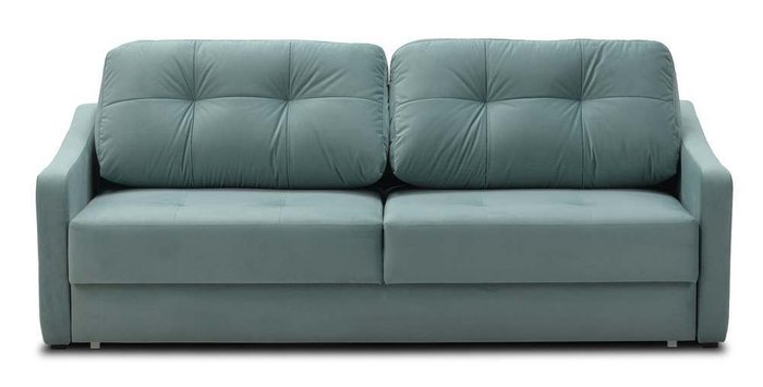Прямой диван-кровать Сити голубого цвета - купить Прямые диваны по цене 26110.0