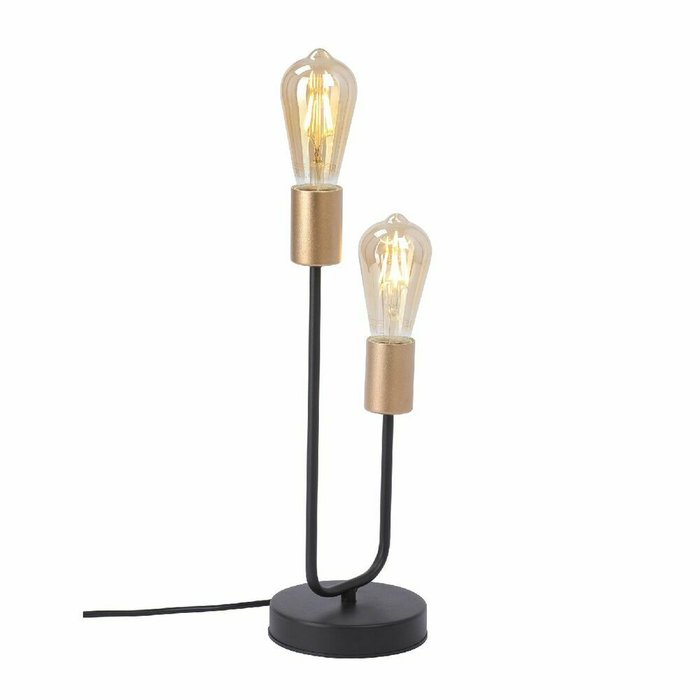 Настольная лампа V3005-1/2L (металл, цвет черный) - лучшие Настольные лампы в INMYROOM
