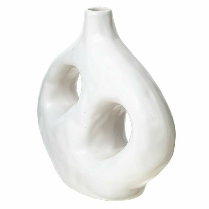 Керамическая ваза белого цвета - купить Вазы  по цене 1725.0