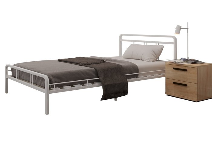 Кровать Леон 160х200 белого цвета - лучшие Кровати для спальни в INMYROOM
