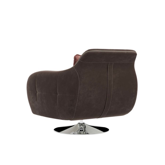 Кресло Неаполь темно-коричневого цвета - лучшие Интерьерные кресла в INMYROOM