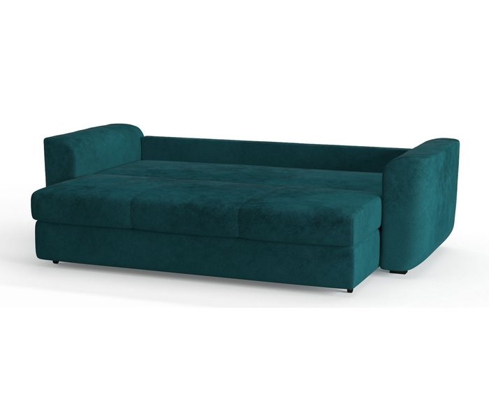 Диван-кровать Салтфорд в обивке из велюра темно-зеленого цвета - лучшие Прямые диваны в INMYROOM