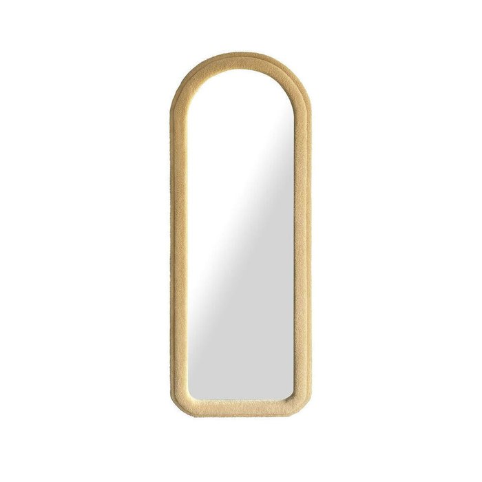 Настенное зеркало Коричневый Велюр Scandi 60 x 4 x 160
