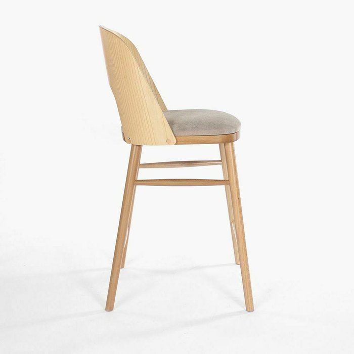 Полубарный стул Антверпен бежевого цвета - лучшие Барные стулья в INMYROOM