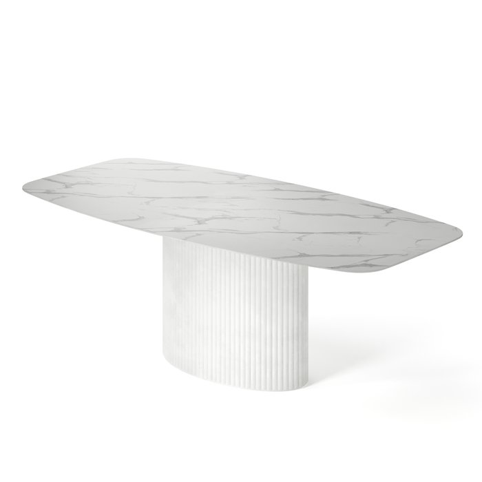 Обеденный стол прямоугольный Эрраи белого цвета