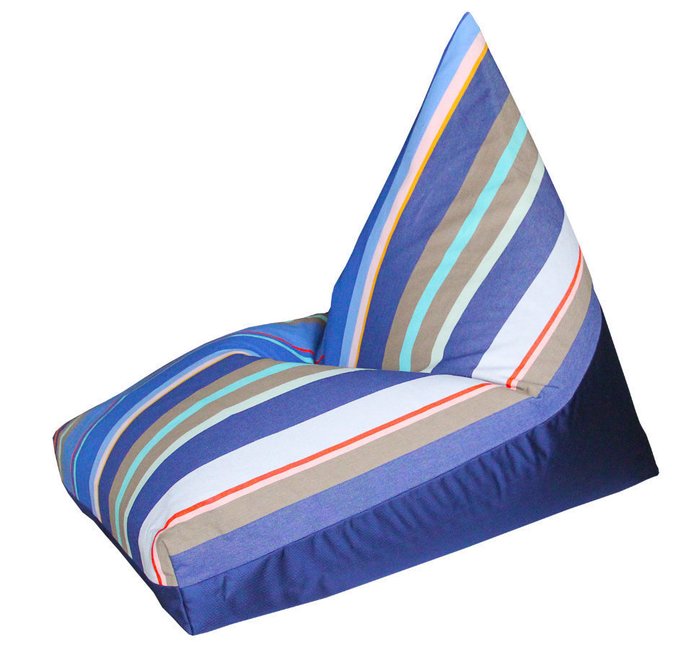 Кресло-мешок Пирамида L Синее море - купить Бескаркасная мебель по цене 17506.0
