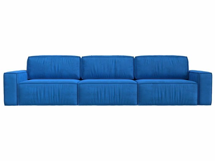Диван-кровать Прага Классик лонг темно-голубого цвета - купить Прямые диваны по цене 98999.0