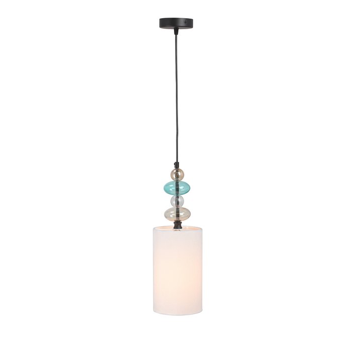 Подвесной светильник V2997-1/1S (ткань, цвет белый) - лучшие Подвесные светильники в INMYROOM