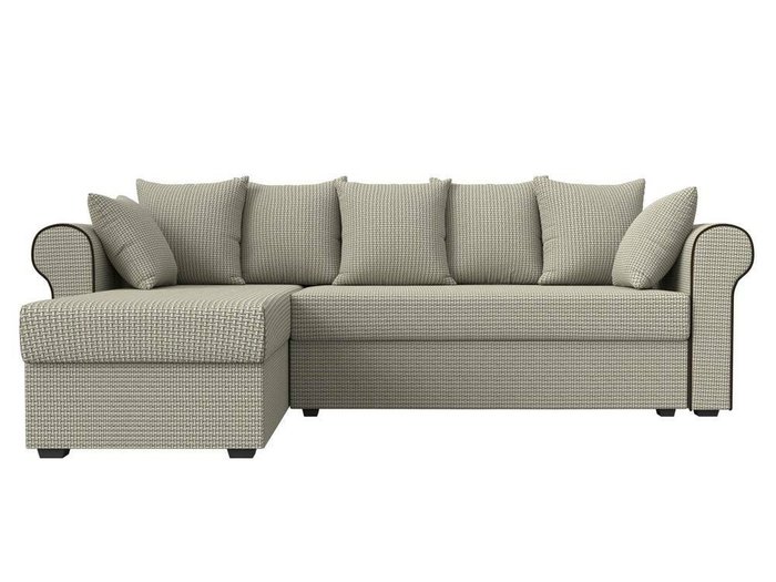 Угловой диван-кровать Рейн серо-бежевого цвета левый угол - купить Угловые диваны по цене 33999.0
