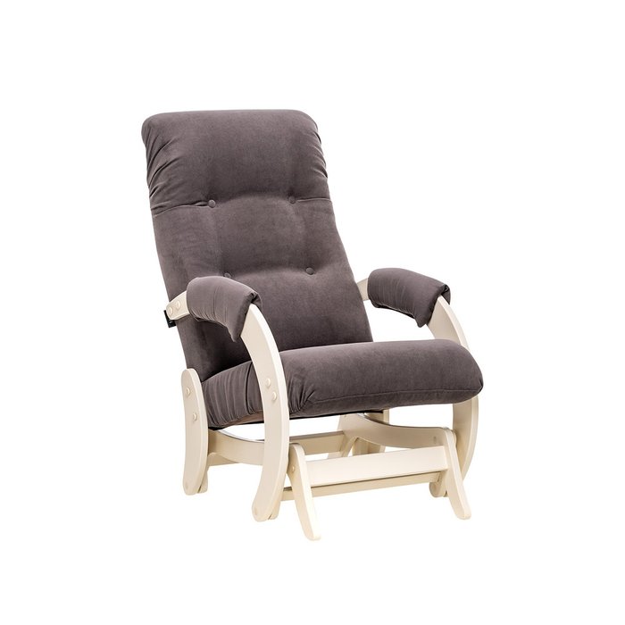 Кресло-глайдер Модель 68 с серой обивкой