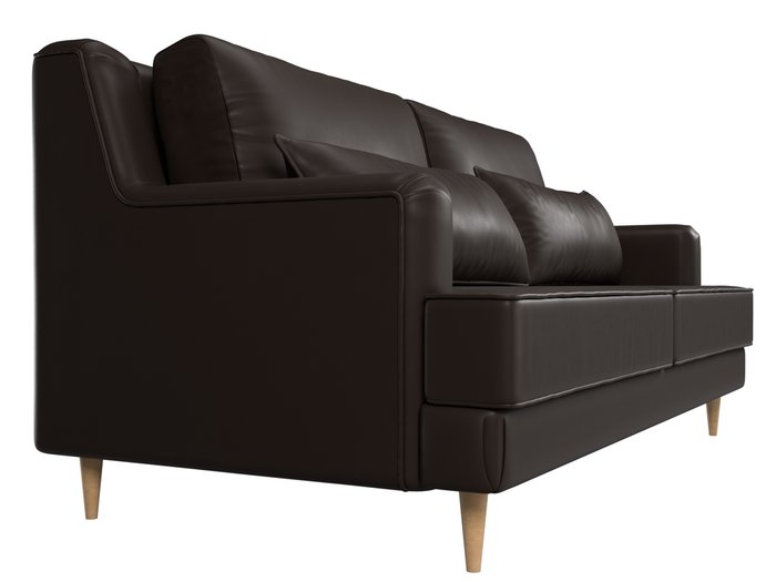 Диван прямой Джерси коричневого цвета (экокожа) - лучшие Прямые диваны в INMYROOM