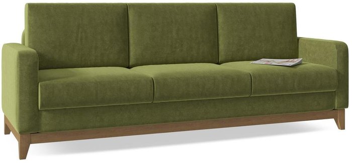 Диван-кровать Нордик Green зеленого цвета - купить Прямые диваны по цене 36750.0