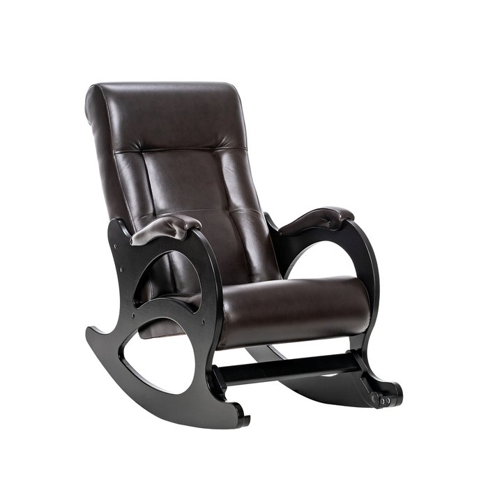 Кресло-качалка Модель 44 темно-коричневого цвета  - лучшие Интерьерные кресла в INMYROOM