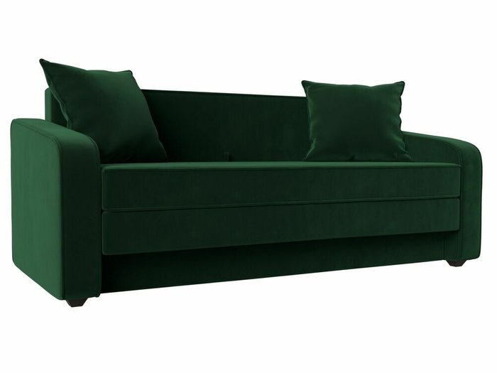 Диван-кровать Лига 013 темно-зеленого цвета