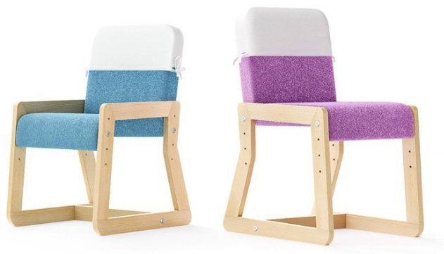 Стул с изменяемой высотой "WOODY PREMIUM" фиолетовый - лучшие Детские стулья в INMYROOM