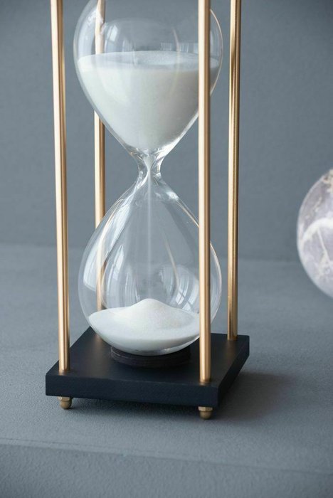 Песочные часы 30 м черно-золотого цвета - купить Часы по цене 3890.0